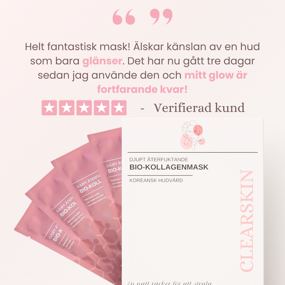 4 x Bio-collageenmaskers