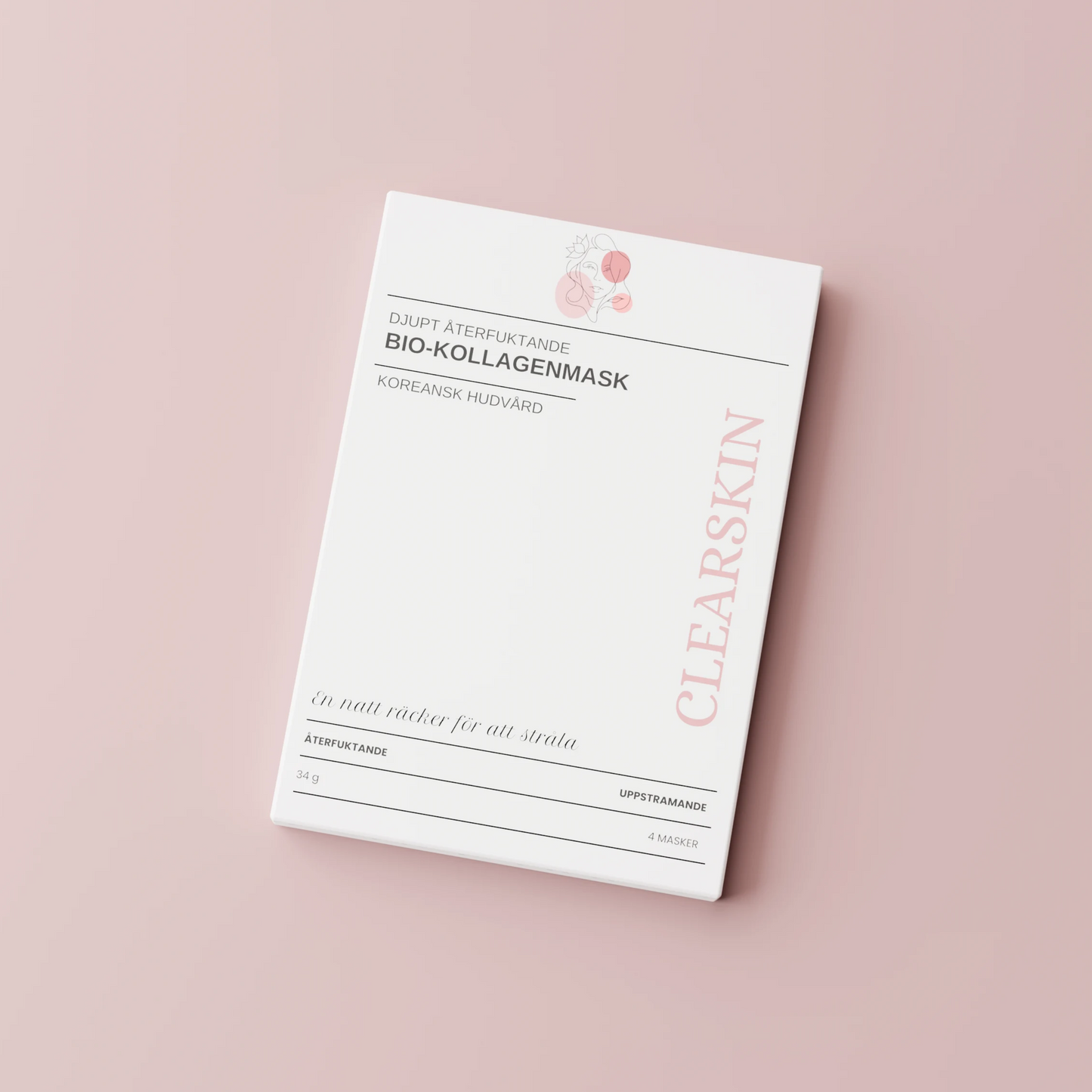 4 x Bio-collageenmaskers
