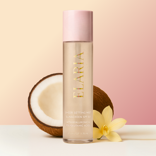 Brume fixatrice SPF 50 légère et transparente