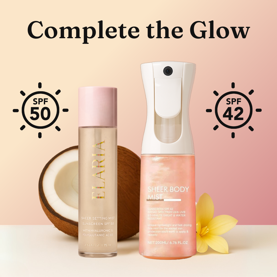 Brume fixatrice SPF 50 légère et transparente