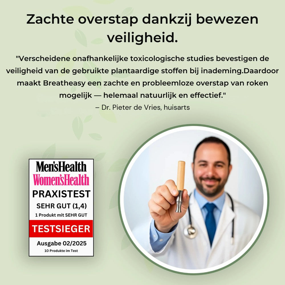 Breatheasy – de nicotinevrije aromastick tegen stress en rookgewoonten