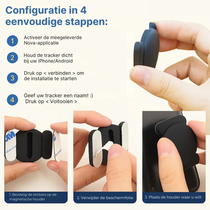 Nova™ GP90 – GPS-tracker zonder abonnement (Android/Apple)